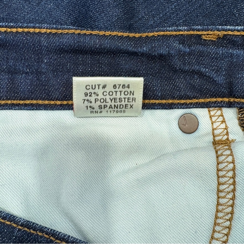 🌟J BRAND🌟 GIGI ANKLE MID CROPPED FLARE STRETCH JEANS DARK WASH SZ 26 - Picture 6 of 8